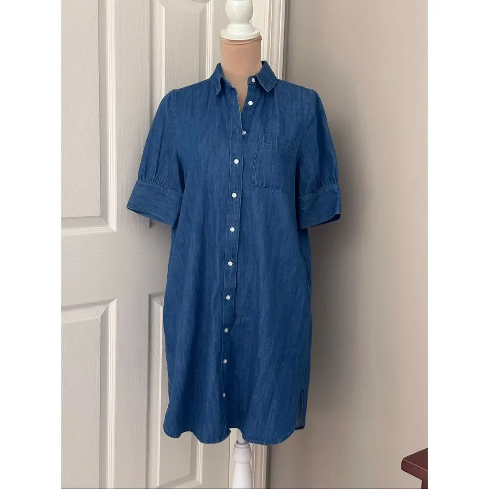 old navy shirt dress with pockets Short-Sleeve Shirt Dress